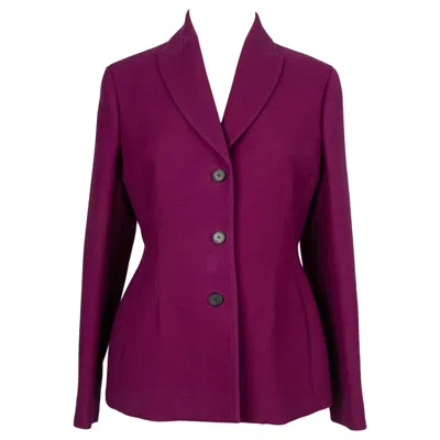 Pre-owned Dior Christian  Plum-color Suit Jacket In Purple