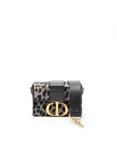 Dior Christian  Ponyhair 30 Montaigne Box Bag In Multi