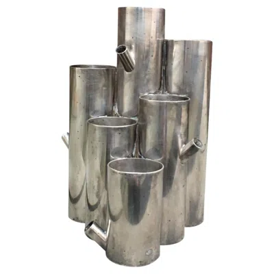 Pre-owned Dior Christian , Porte-crayon En M�tal Argent�, Circa 1970. In Gray