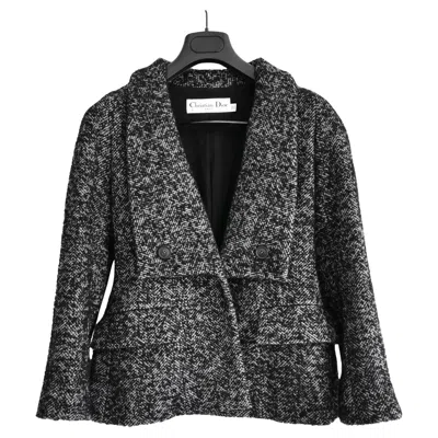 Pre-owned Dior Christian  Pre-fall 2018 Tweed Boucle Bar Jacket In Black