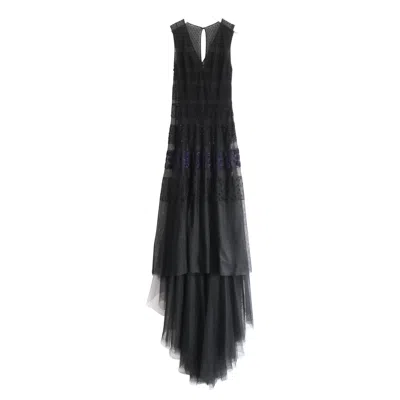 Pre-owned Dior Christian  Pre-fall 2018 Women's Beaded Tulle Gown Size Fr40/uk12 In Black