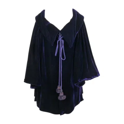 Pre-owned Dior Christian  Purple Blended Velvet Coat