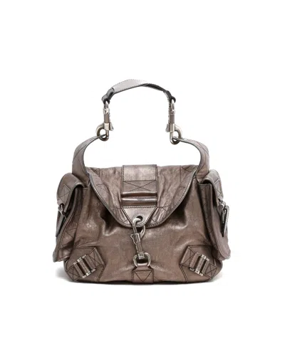 Dior Christian  Rebelle Hobo Bag In Silver