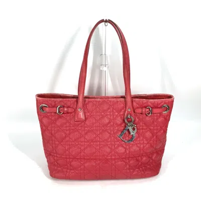 Pre-owned Dior Christian  Red Cloth Shoulder Bag ()