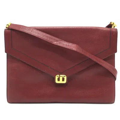 Pre-owned Dior Christian  Red Leather Shoulder Bag ()