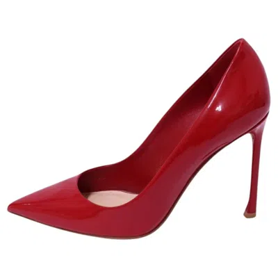 Pre-owned Dior Christian  Red Patent Leather Pointed-toe Pumps - Eu 37