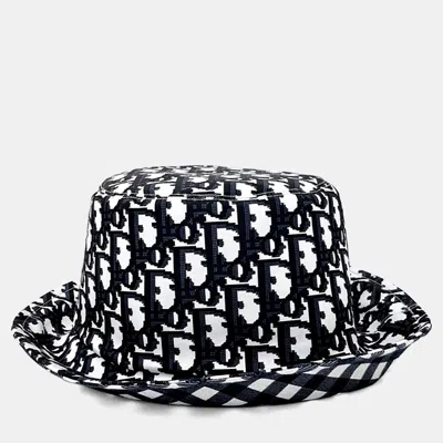 Pre-owned Dior Christian  Reversible Bucket Hat In Blue