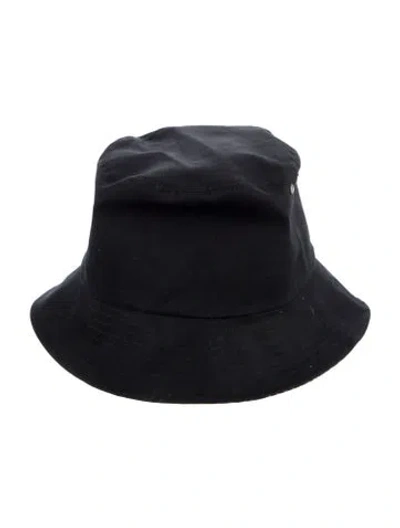 Pre-owned Dior Christian  Reversible Teddy-d Small Brim Bucket Hat In Black