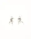 Dior Christian  Rhinestone Dangling Hook Earrings