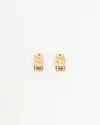 Dior Christian  Rhinestone Gold Plated Clip-on Earrings