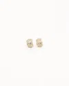 Dior Christian  Rhinestone Hoop Clip-on Earrings