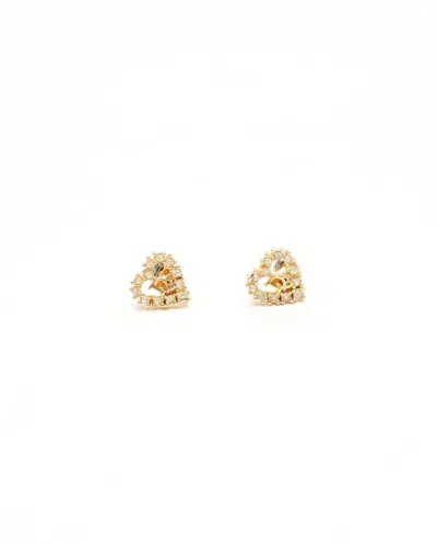 Dior Christian  Rhinestone Logo Clip-on Earrings