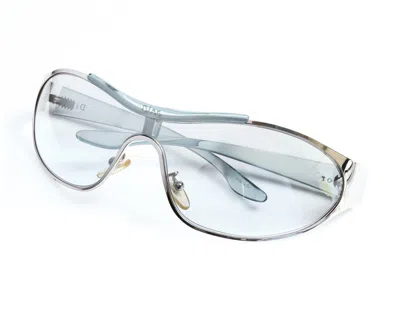 Dior Christian  Rider 3f4 115 In Silver / Blue Transparent