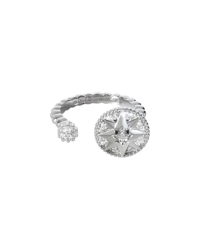 Dior Christian  Rose Des Vents 18k 0.44 Ct. Tw. Diamond Ring (authentic Pre-loved)