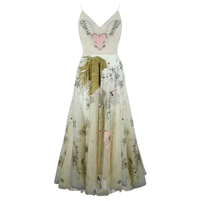 Pre-owned Dior Christian  Runway/editorial Tarot Gown Spring/summer 2017 Size 34fr In Brown
