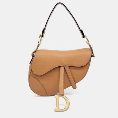 Pre-owned Dior Christian  Saddle Bag In Brown