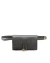 Dior Christian  Saddle Belt Bag In Black