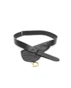 Dior Christian  Saddle Waist Pouch In Black