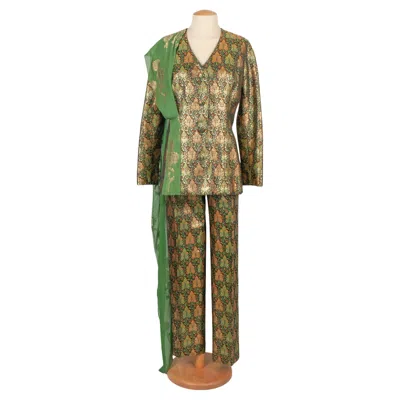 Pre-owned Dior Christian  Set Haute Couture 1996 In Brown