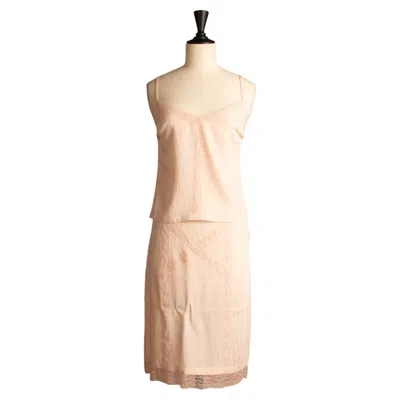 Pre-owned Dior Christian  Set Lingerie By John Galliano Circa 2000 In Beige