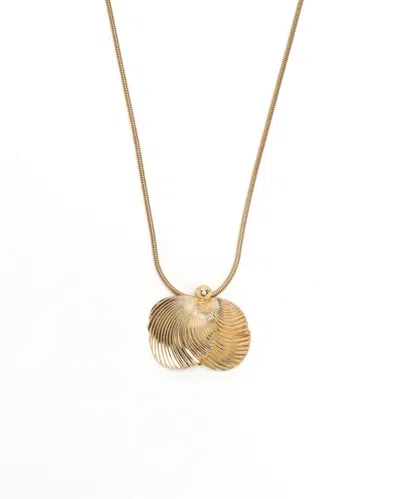 Dior Christian  Shell Necklace In Gold