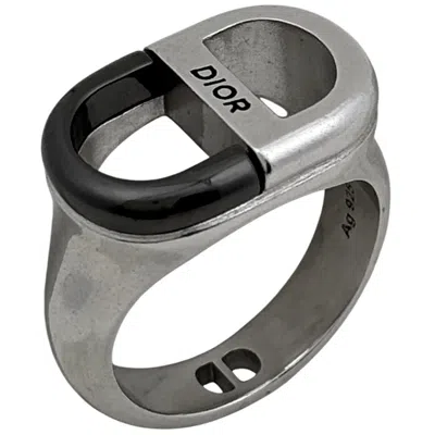 Pre-owned Dior Christian  Silver 925 Band Ring ()