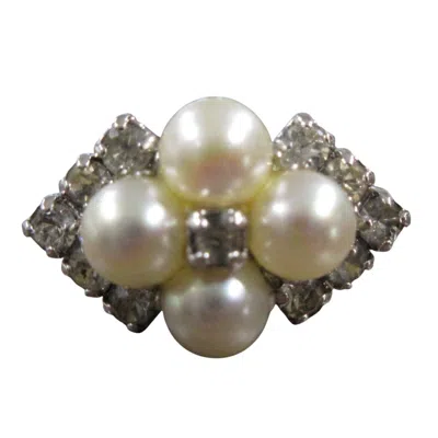Pre-owned Dior Christian  Silver Band Ring ()