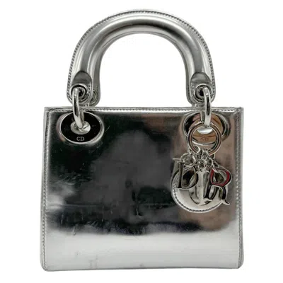 Pre-owned Dior Christian  Silver Leather Handbag Shoulder Bag ()
