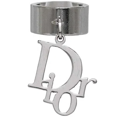 Pre-owned Dior Christian  Silver Metal Band Ring ()