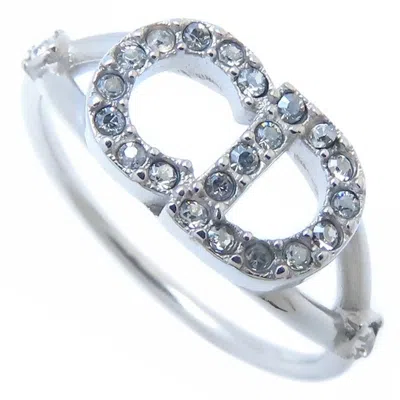 Pre-owned Dior Christian  Silver Metal Band Ring ()