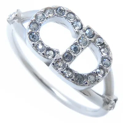 Pre-owned Dior Christian  Silver Metal Band Ring ()