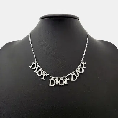 Pre-owned Dior Christian  Silver Necklace In Multi