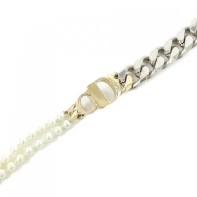 Pre-owned Dior Christian  Silver White Charm Bracelet ()