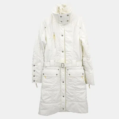 Pre-owned Dior Christian  Single Breasted Coat White #38
