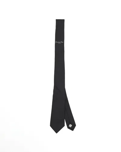 Dior Christian  Slik Tie In Black