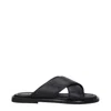 Dior Christian  Slippers & Hooves Alias Men Leather Black