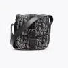 Dior Christian  Small Canvas Crossbody Bag In Gray