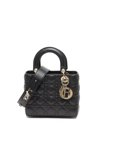 Dior Christian  Small Lady  Bag In Black