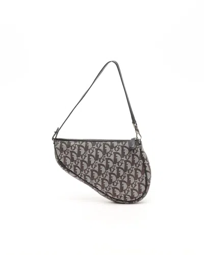 Dior Christian  Small Saddle Bag In Gray