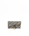 Dior Christian  Small Saddle Pouch Chain Bag In Multi