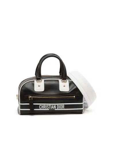 Dior Christian  Small Vibe Zip Bowling Bag In Multi