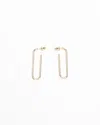 Dior Christian  Square Earrings In Gold
