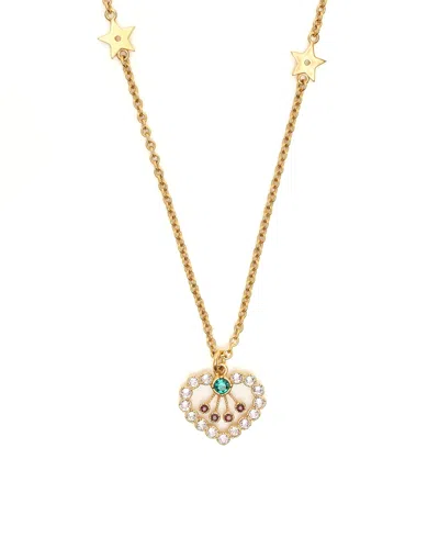 Dior Christian  Star Rhinestone Necklace In Gold