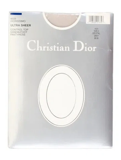 Pre-owned Dior Christian  Stockings W/tags In Gray
