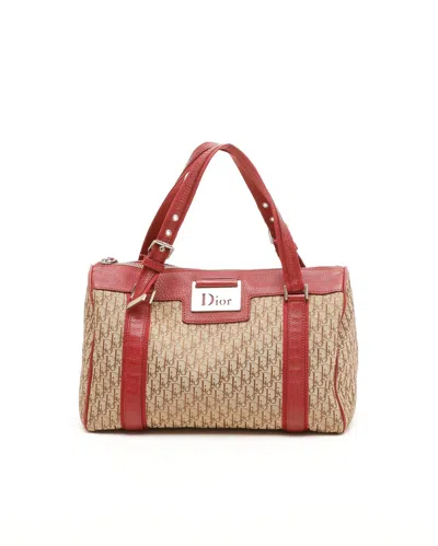 Dior Christian  Street Chic Boston Bag In Pink