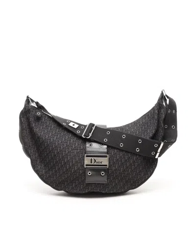 Dior Christian  Street Chic Hobo Bag In Black