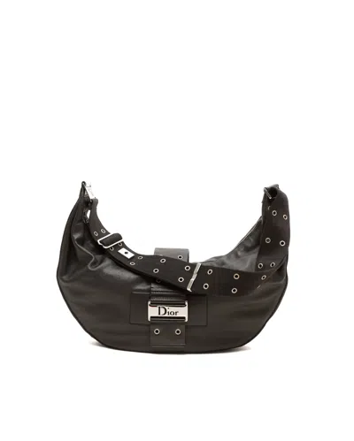 Dior Christian  Street Chic Hobo Bag In Black