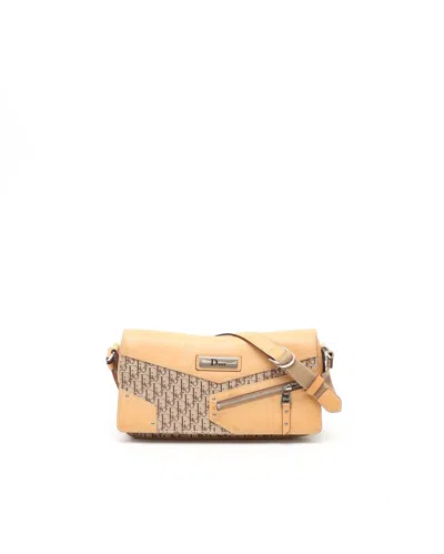 Dior Christian  Street Chic Shoulder Bag In Orange