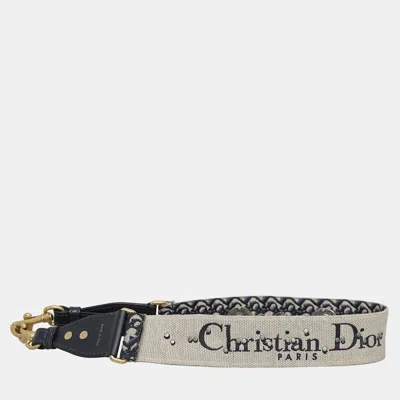 Pre-owned Dior Christian  Studded Jacquard Strap