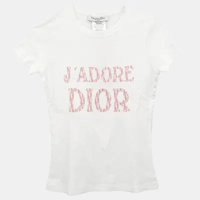 Pre-owned Dior Christian  T-shirt White #40